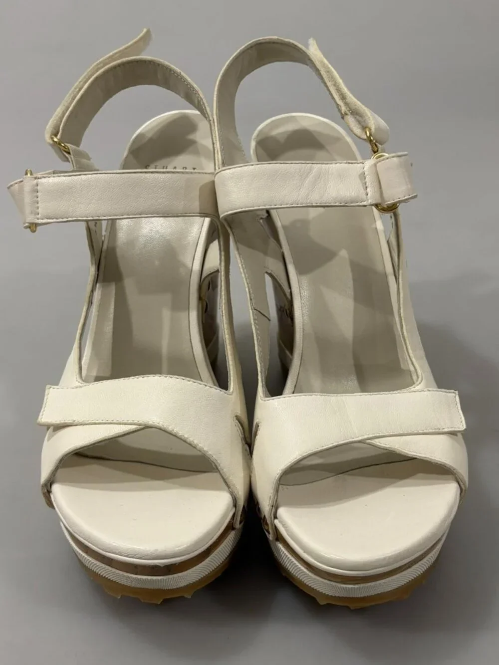 Stuart Weitzman white leather